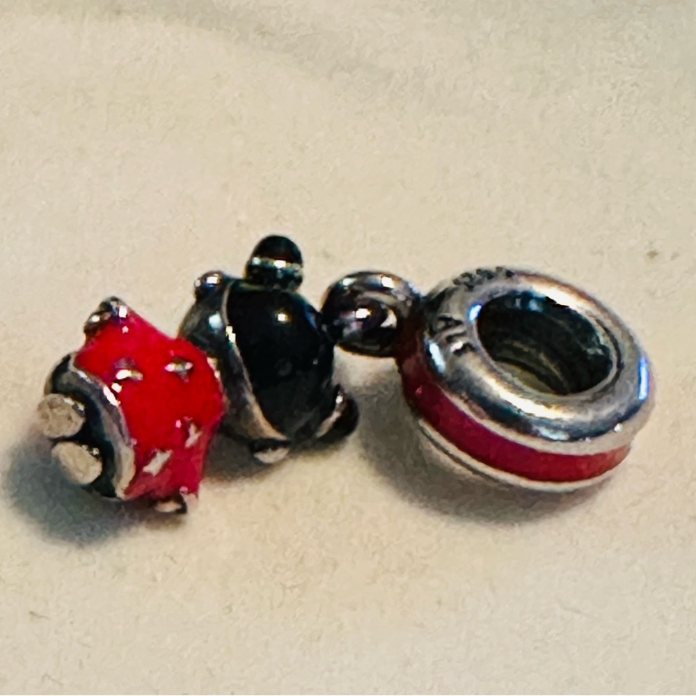 Authentic Retired Pandora Sterling Silver Chinese Doll from CNY 2015 791431ENMX - Picture 5 of 8